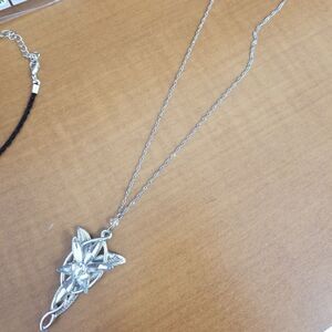 Lord of the Rings Silver Tone Arwen Evenstar Necklace